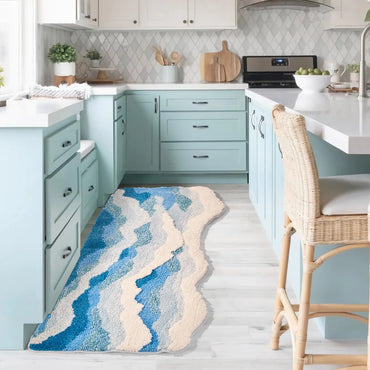 Wave Rug Large Ocean wave rug 60"x30"