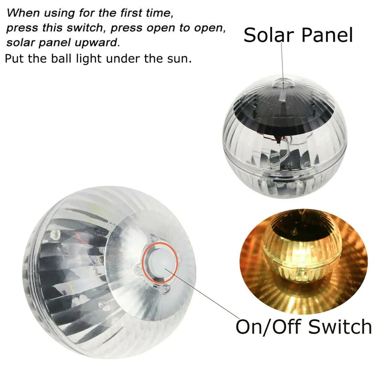 Floating Solar Pool Lights LED Lamp for Pool RGB Color Change