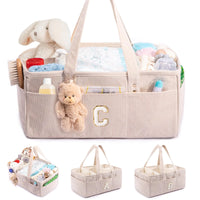 Diaper Caddy Organizer Baby Storage Basket Personalized