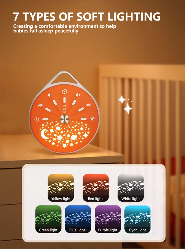 Sleepmate Baby White Noise Machine with RGB LED Night Light & Soothing Sounds