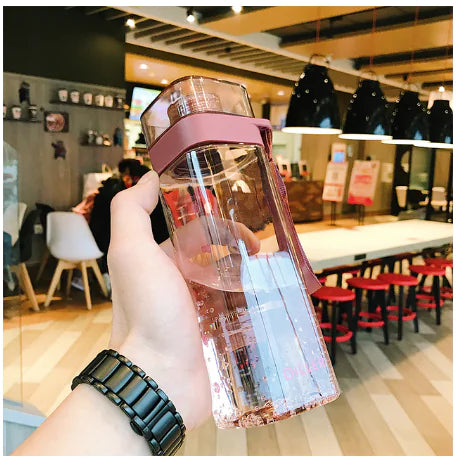 Transparent Square Water Bottle
