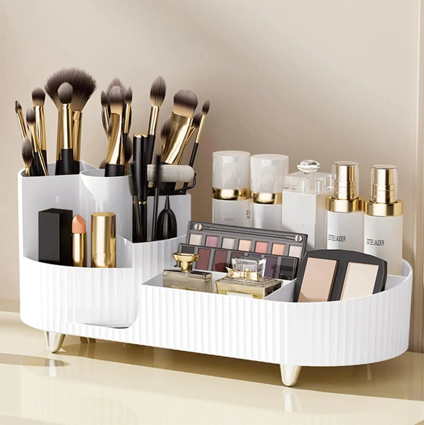 Large Rotating Makeup Organizer for Skincare, Perfumes and Lotions