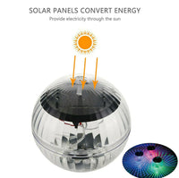 Floating Solar Pool Lights LED Lamp for Pool RGB Color Change